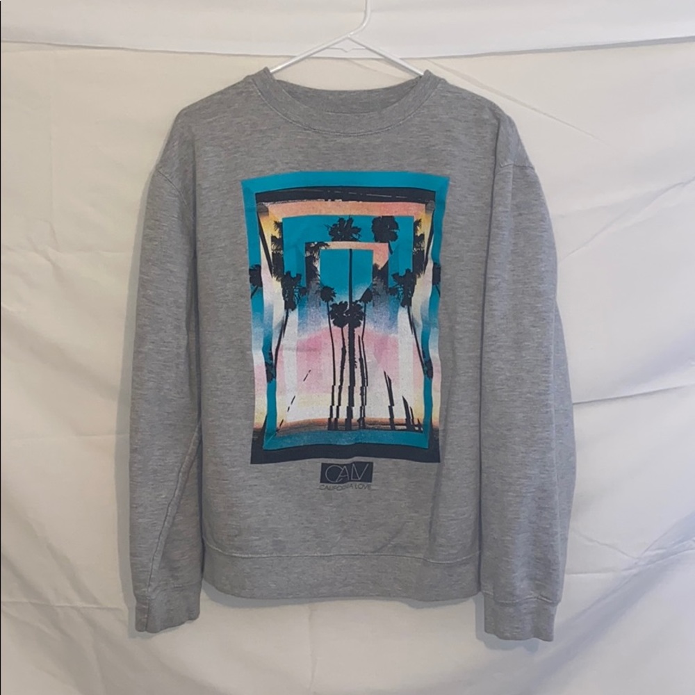 LN Medium California Love Blue Grey Sweatshirt!